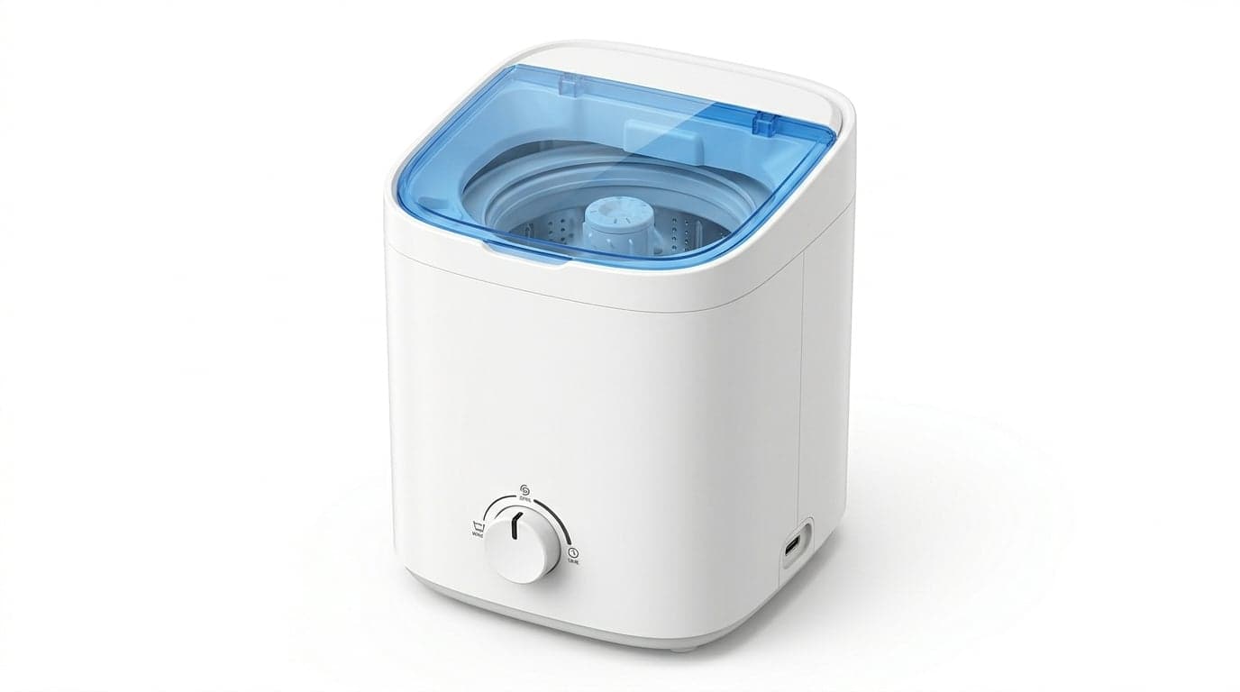 3kg Compact Solar/Rechargeable Washing Machine